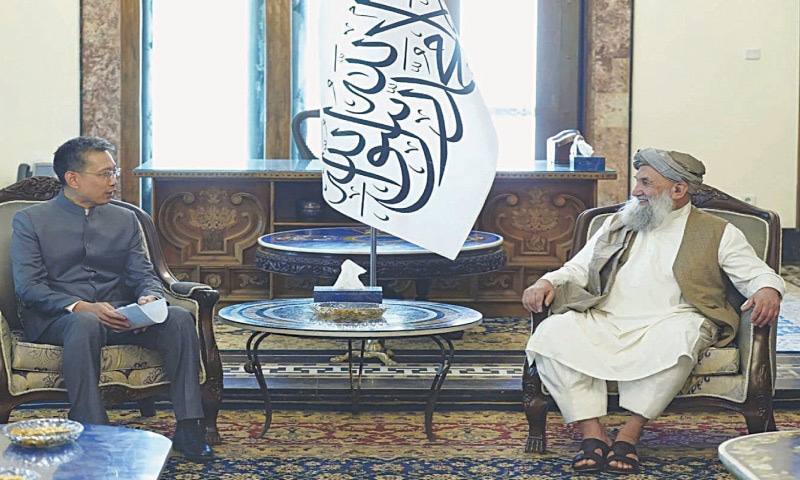 visit of Zhao Sheng to Afghanistan after Taliban's takeover 