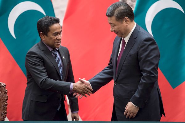 rise of a pro-China government in the Maldives