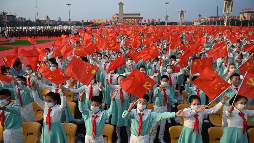 CCP 100: Xi warns China will not be 'oppressed' in anniversary speech - BBC News