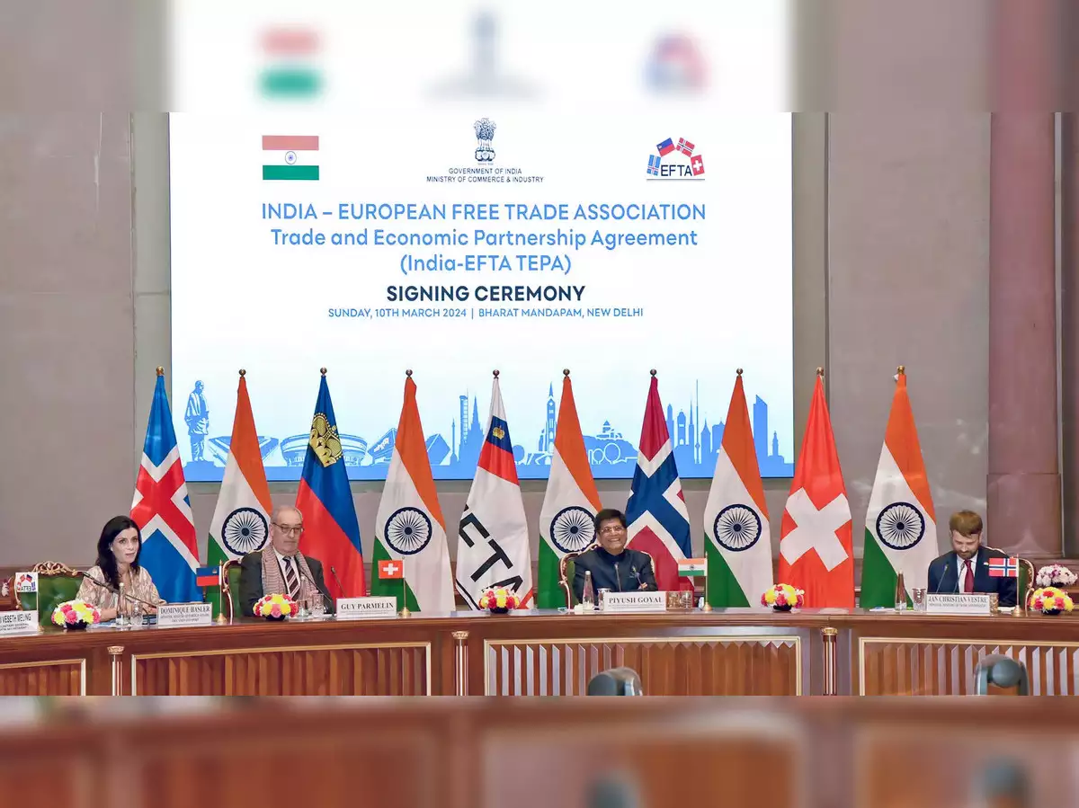 India-EFTA Free Trade Agreement