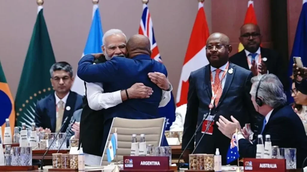 India administered the inclusion of the African Union in the G-20 as a full member in September 2023